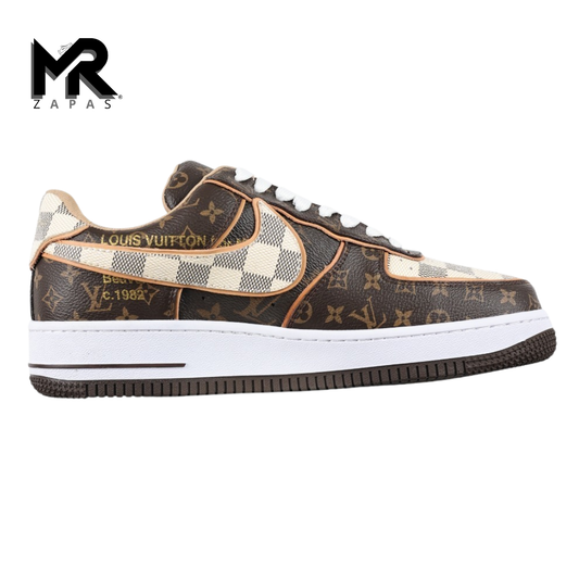 NIKE AIR FORCE 1 x LV  - MARRON
