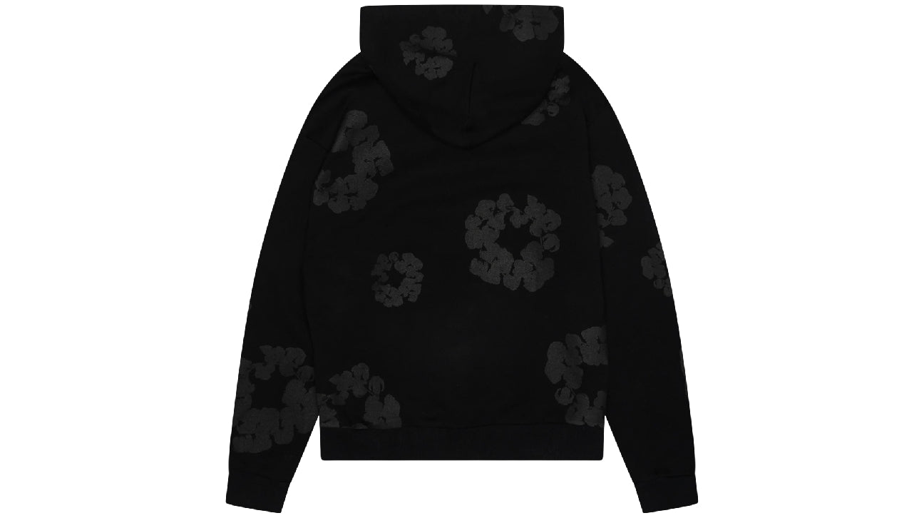 Denim Tears Cotton Wreath Hoodie Black Monochrome